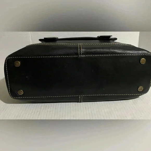 Michael kors black leather satchel handbag w - Picture 2 of 11